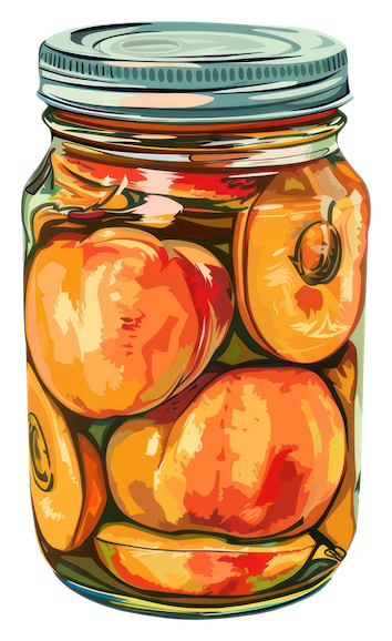 1.5 peach canned